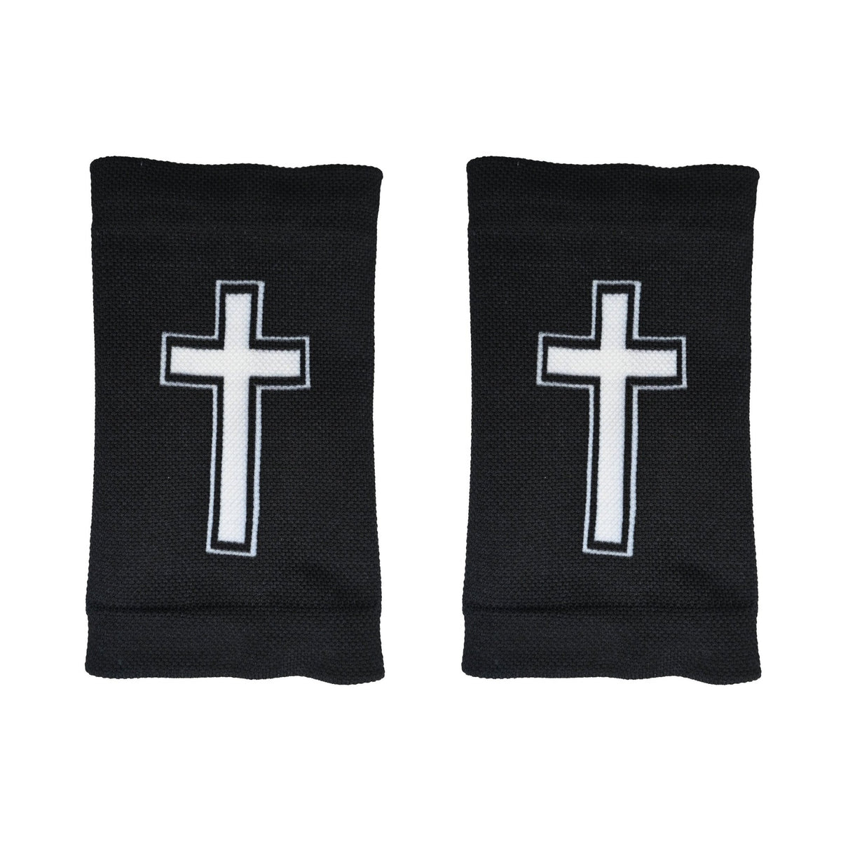 Faith Cross Black Wrist Support Sleeves - Maximum Velocity Sports