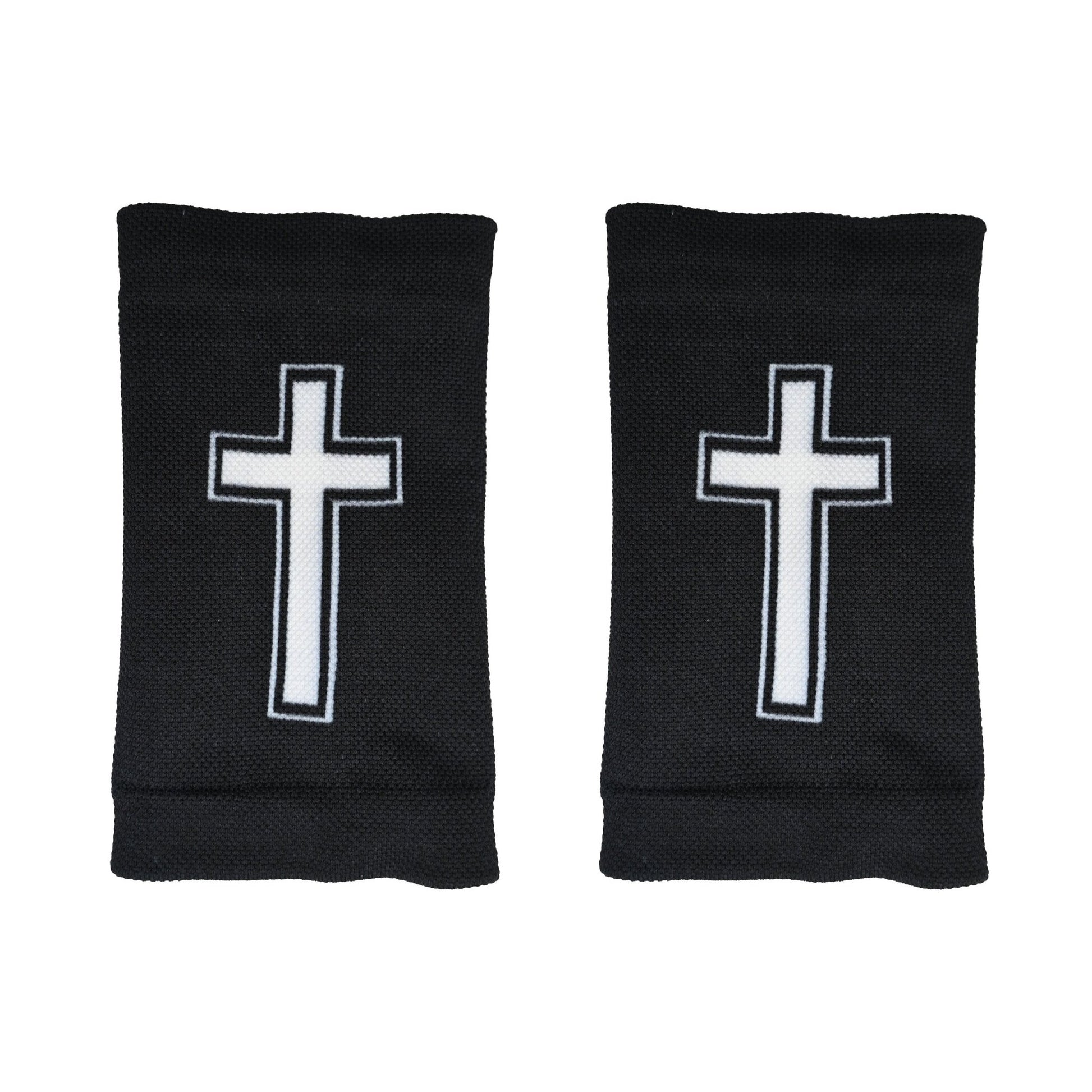 Faith Cross Black Wrist Support Sleeves - Maximum Velocity Sports