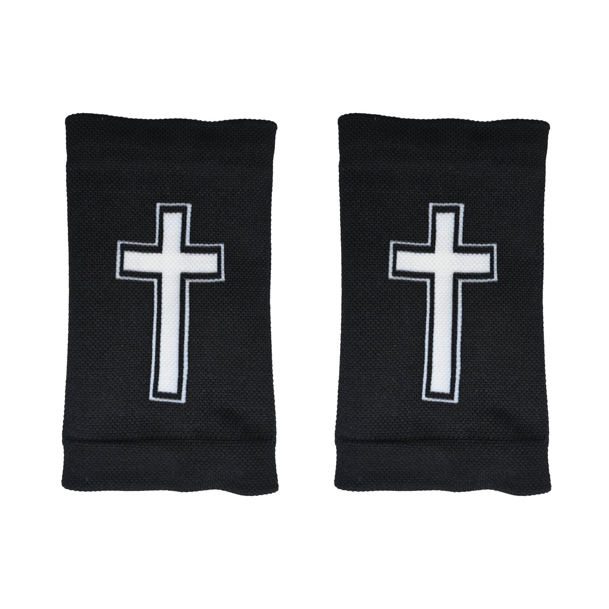 Faith Cross Black Wrist Support Sleeves - Maximum Velocity Sports