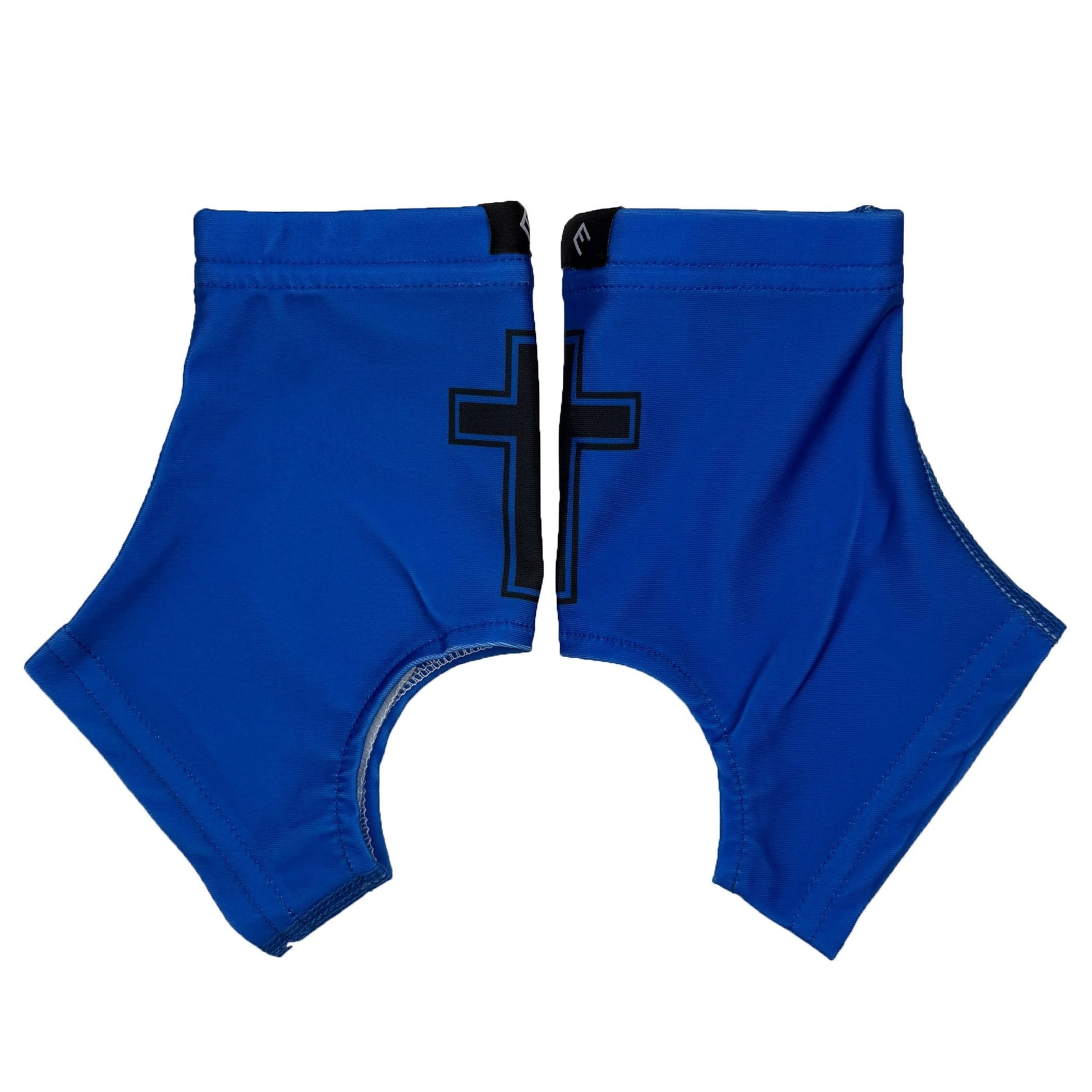 Faith Cross Blue Cleat Covers (Spats) - Maximum Velocity Sports