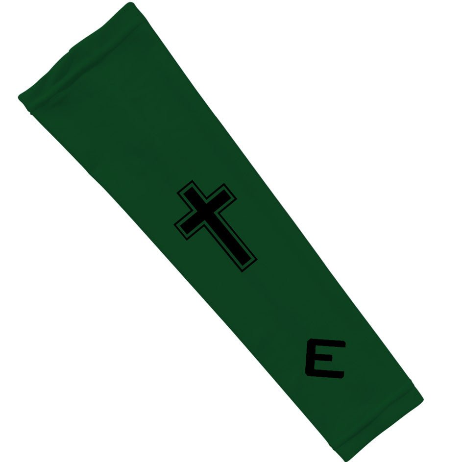 Faith Cross Green Arm Sleeve - Maximum Velocity Sports