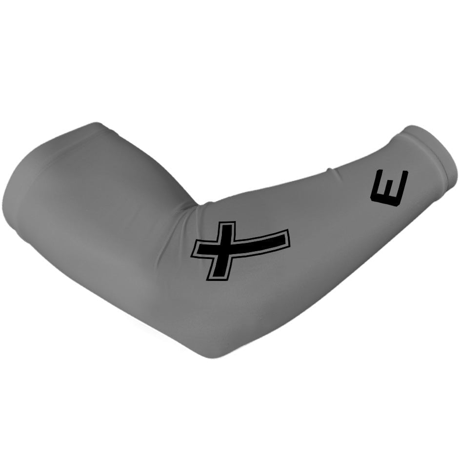 Faith Cross Grey Arm Sleeve - Maximum Velocity Sports