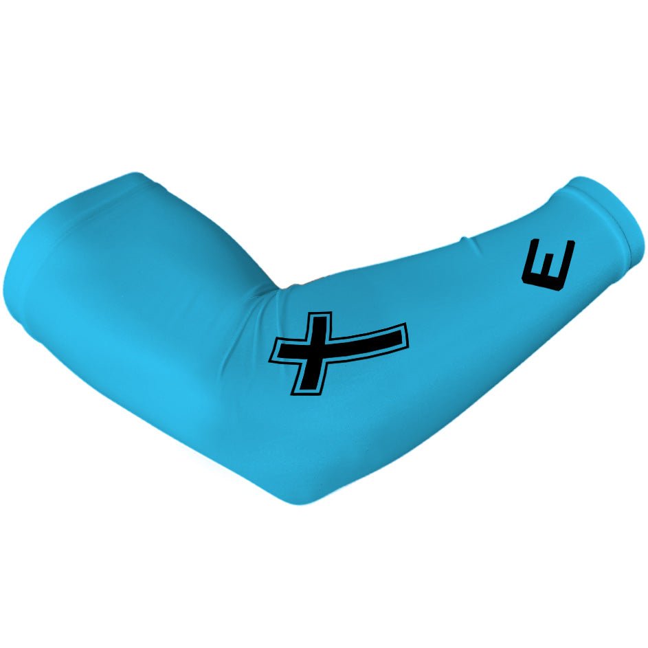 Faith Cross Light Blue Arm Sleeve - Maximum Velocity Sports