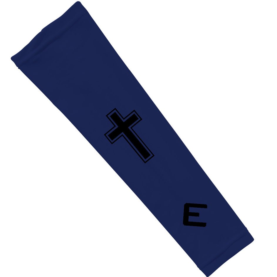 Faith Cross Navy Arm Sleeve - Maximum Velocity Sports