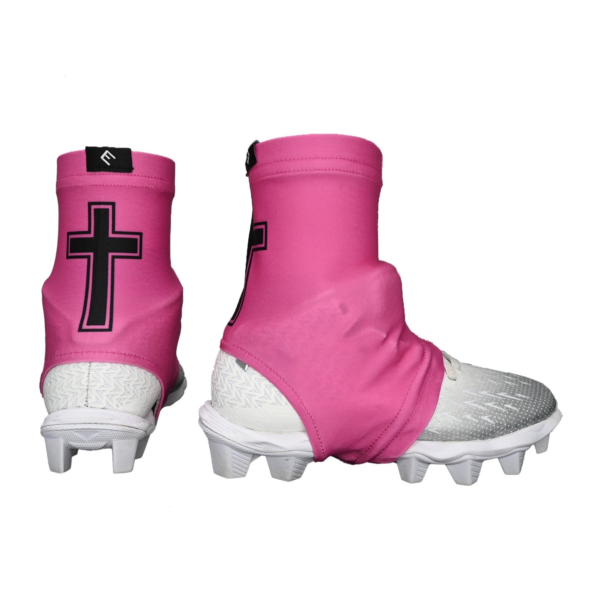 Faith Cross Pink Cleat Covers (Spats) - Maximum Velocity Sports