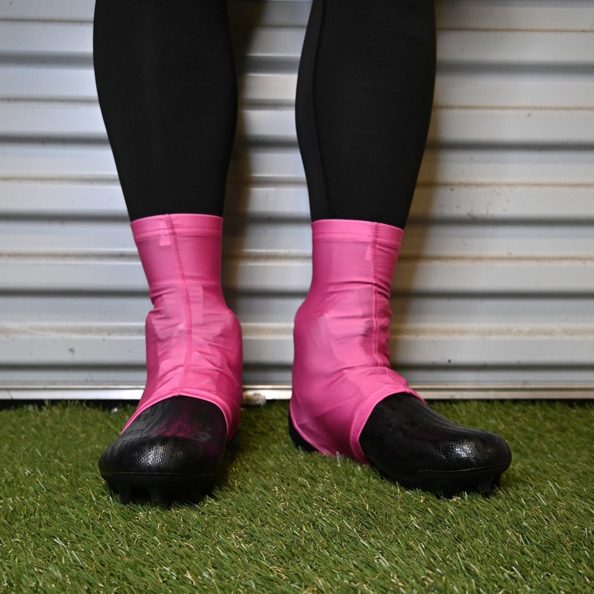 Faith Cross Pink Cleat Covers (Spats) - Maximum Velocity Sports