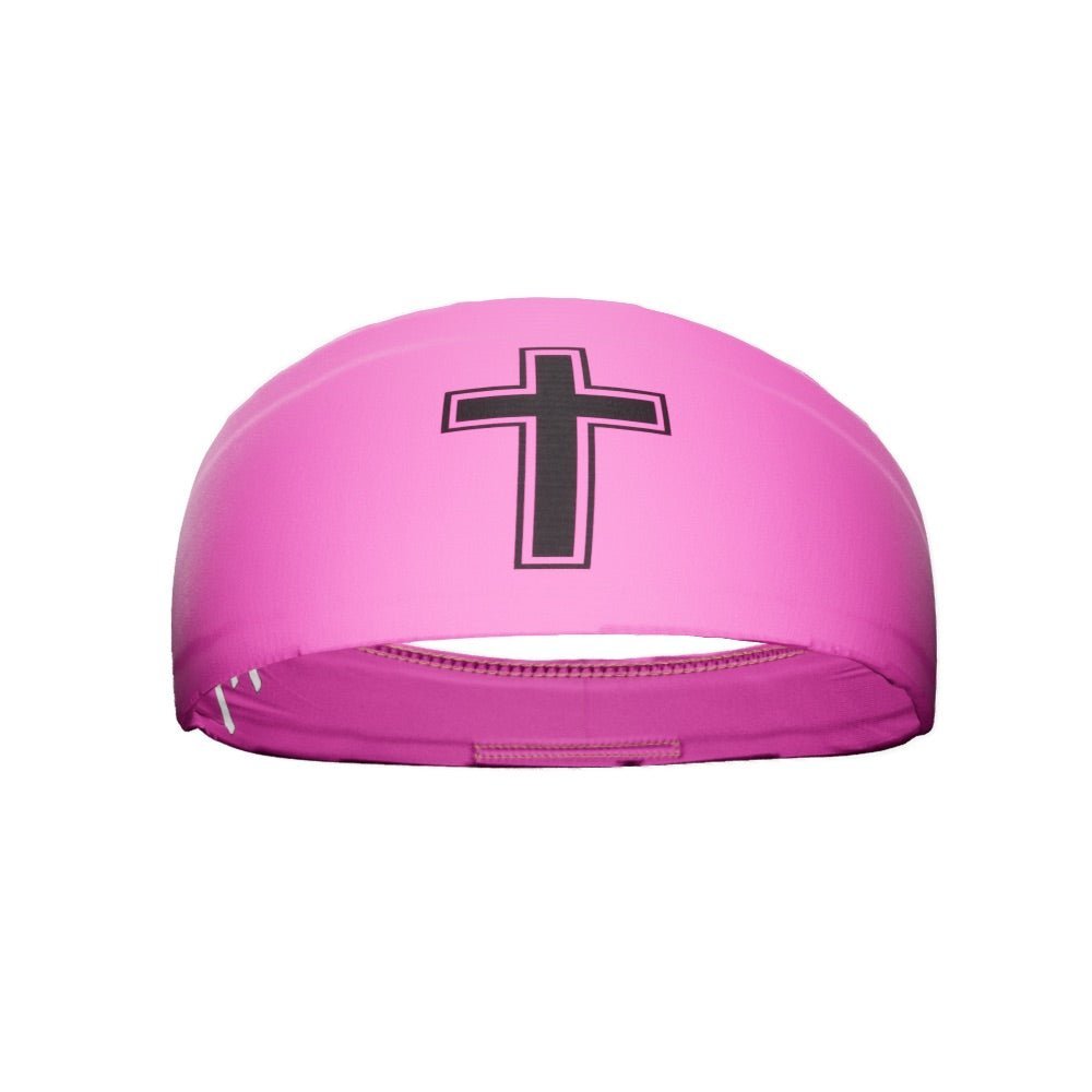 Faith Cross Pink Headband - Maximum Velocity Sports