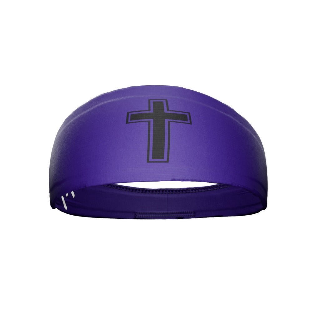 Faith Cross Purple Headband - Maximum Velocity Sports