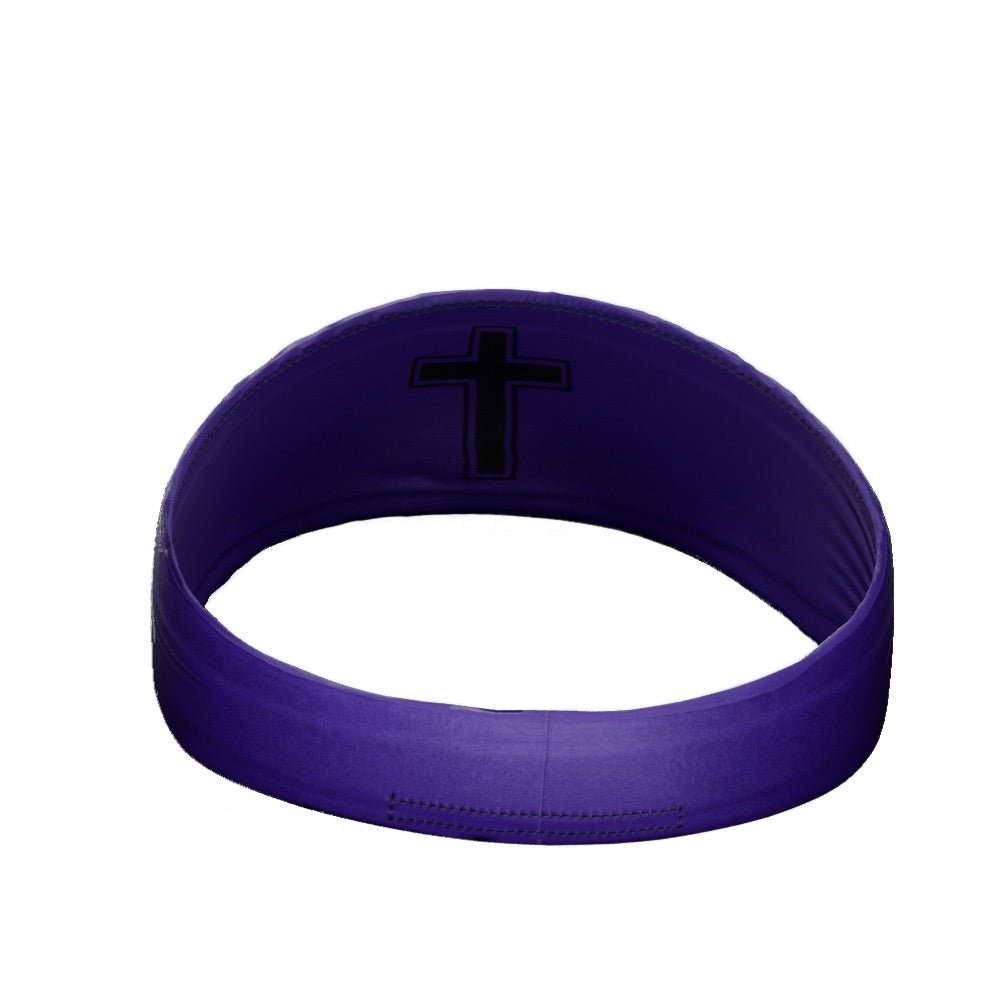 Faith Cross Purple Headband - Maximum Velocity Sports