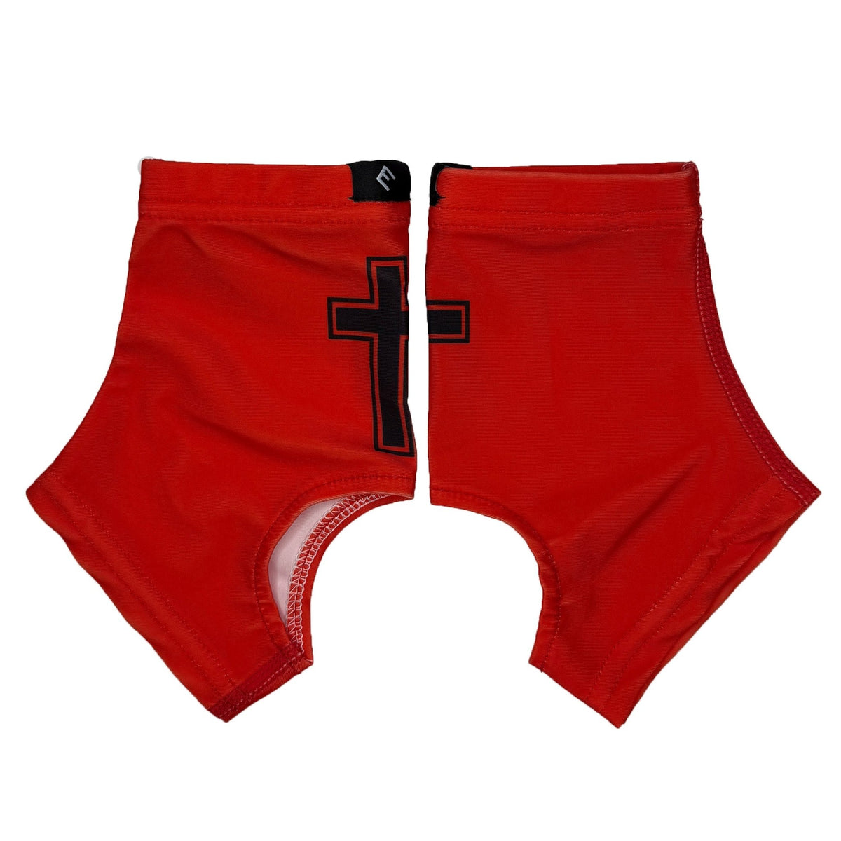Faith Cross Red Cleat Covers (Spats) - Maximum Velocity Sports