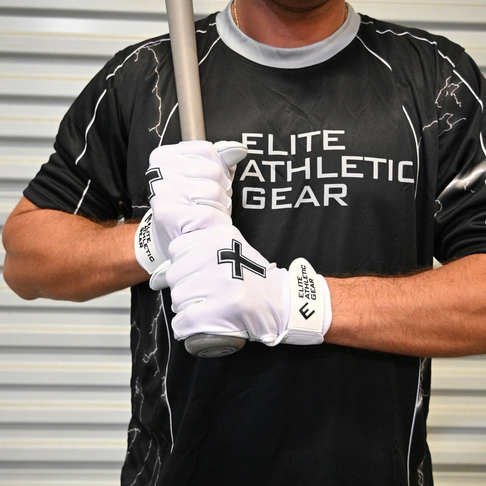 Faith Cross White Batting Gloves - Maximum Velocity Sports