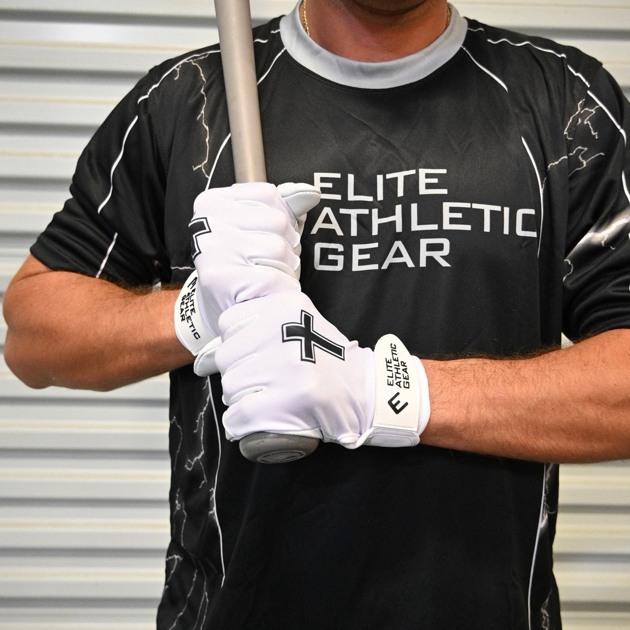 Faith Cross White Batting Gloves - Maximum Velocity Sports
