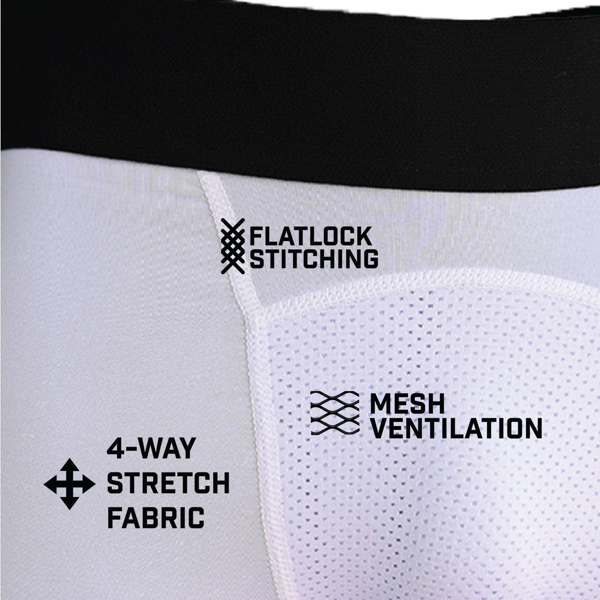 Faith Cross White Compression Tights - Maximum Velocity Sports