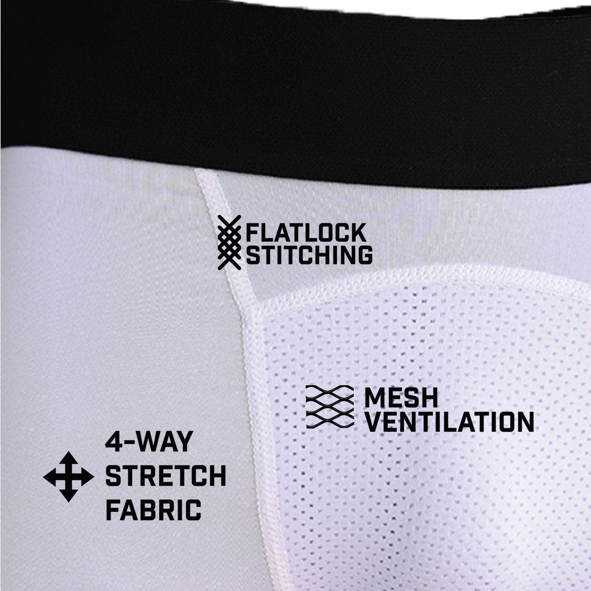 Faith Cross White Compression Tights - Maximum Velocity Sports