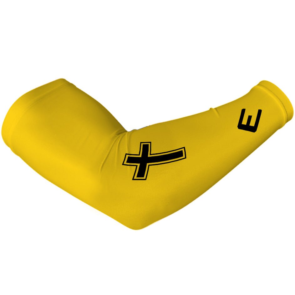 Faith Cross Yellow Arm Sleeve - Maximum Velocity Sports