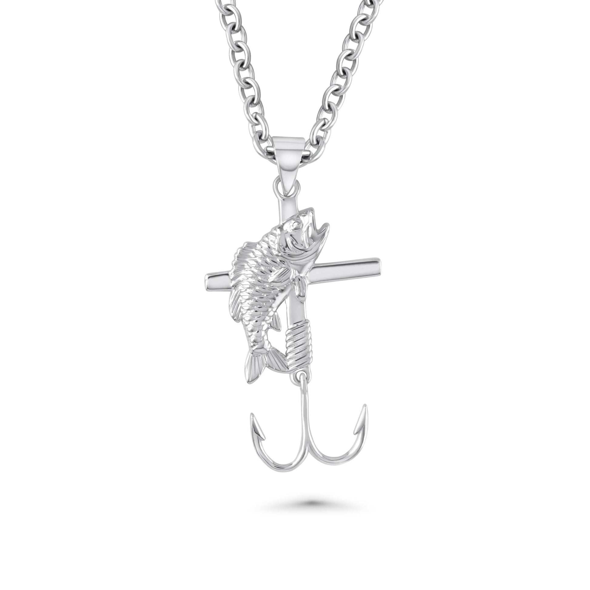 Fishing Hook Cross Necklace - Maximum Velocity Sports