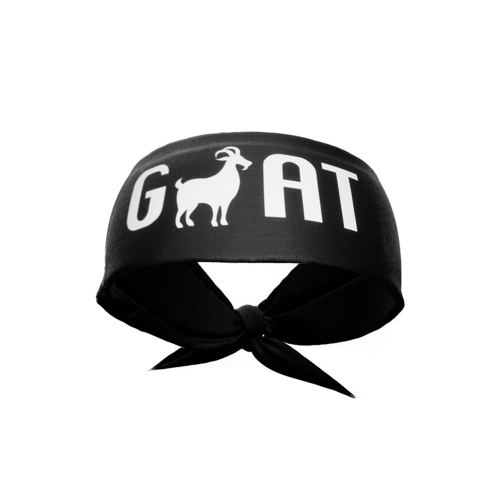 GOAT Tie Headband (Black) - Maximum Velocity Sports