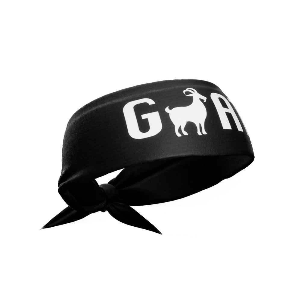 GOAT Tie Headband (Black) - Maximum Velocity Sports