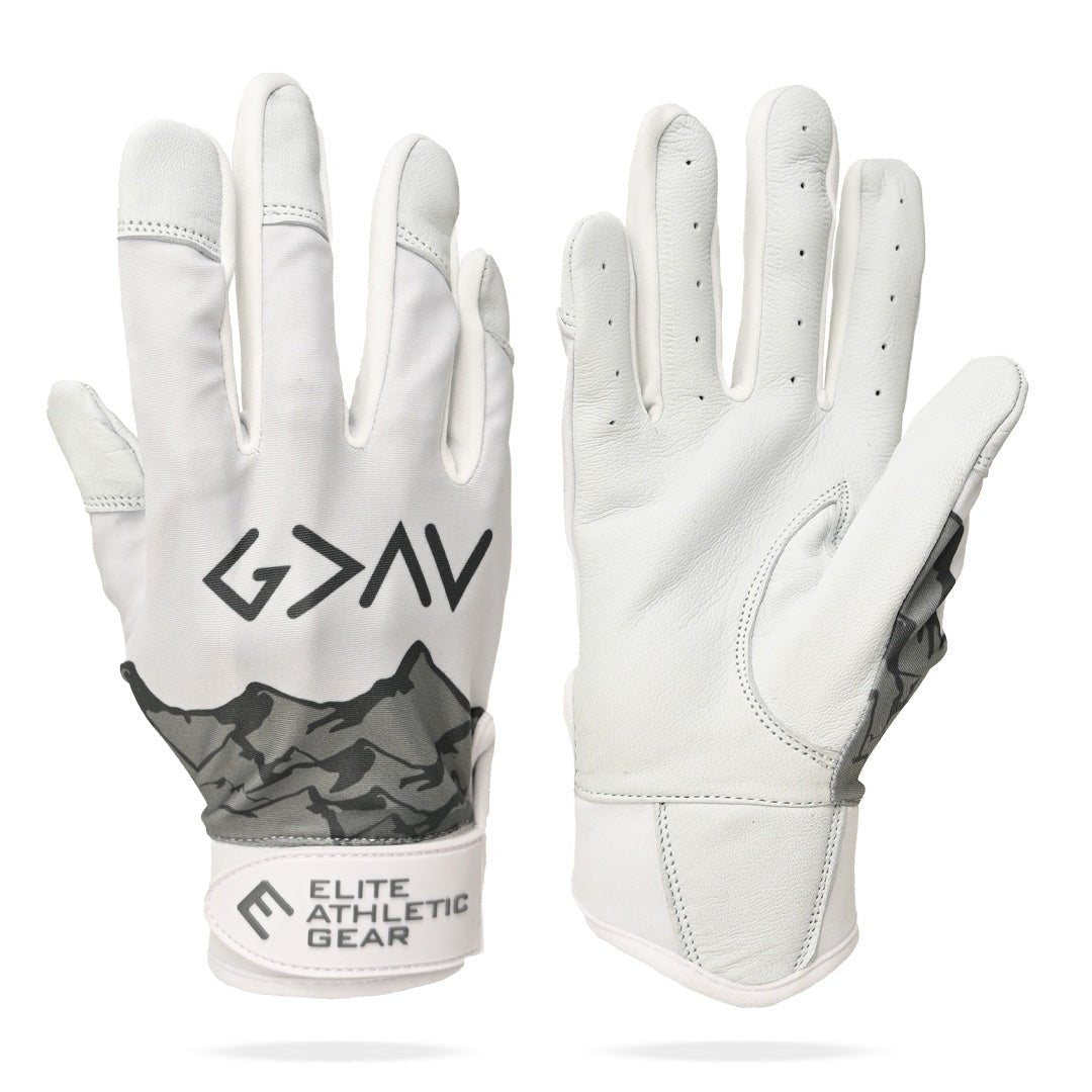 God Is Greater Than The Highs and Lows Batting Gloves - Maximum Velocity Sports