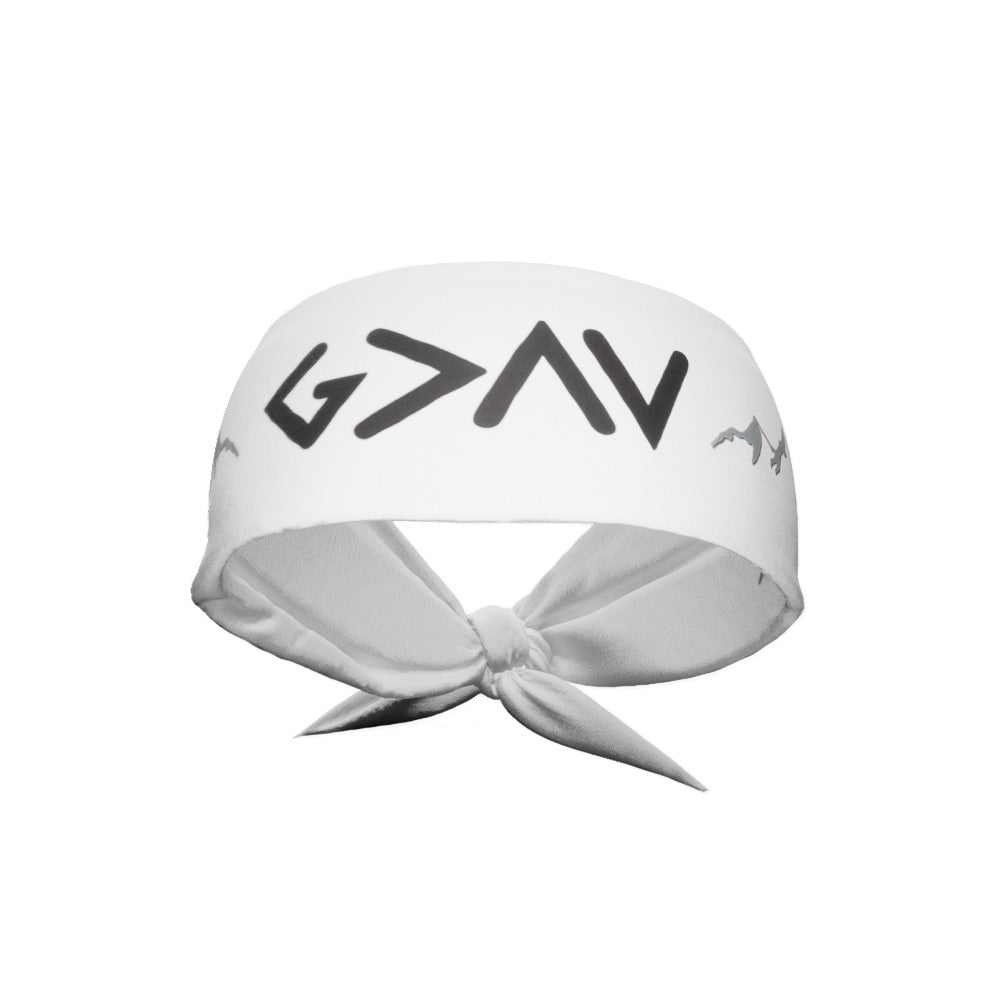 God Is Greater Than The Highs and Lows Tie Headband - Maximum Velocity Sports