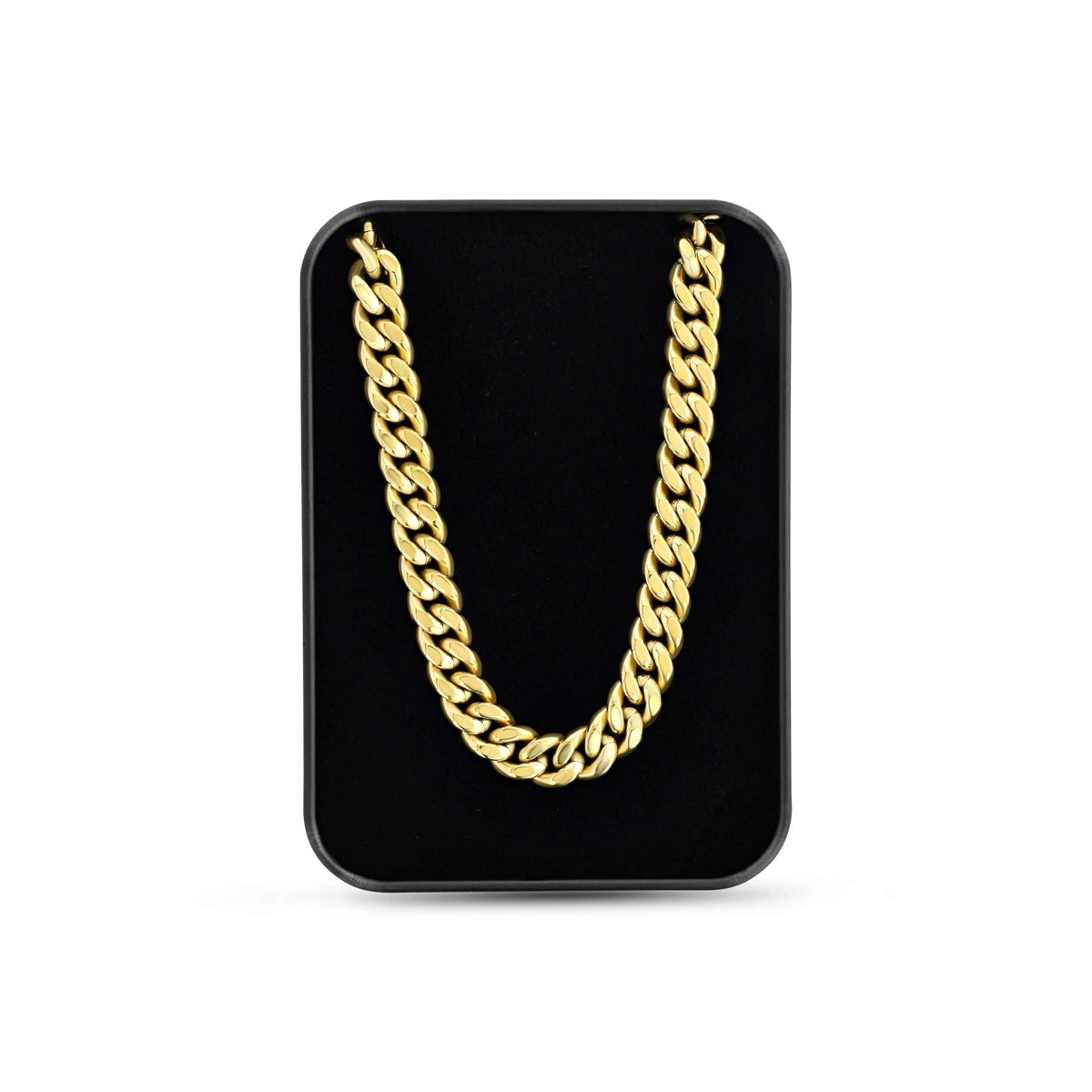 Gold Cuban Link Chain | 8mm | Stainless Steel - Maximum Velocity Sports