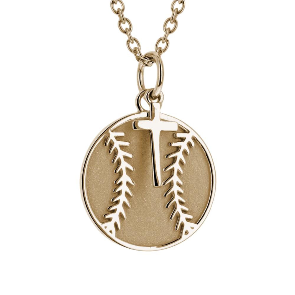 Baseball Dangle Cross Necklace - Maximum Velocity Sports