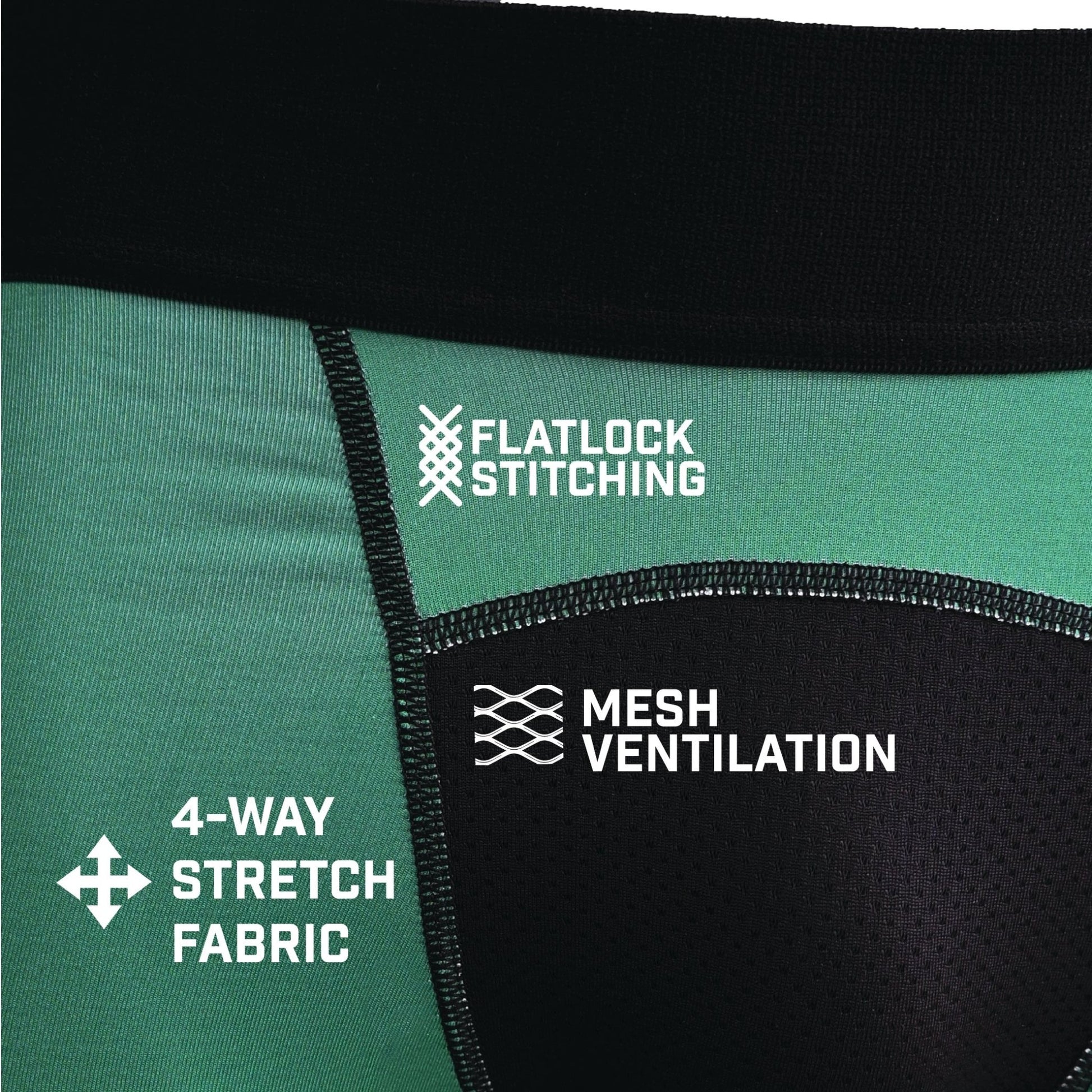 Green Compression Tights - Maximum Velocity Sports