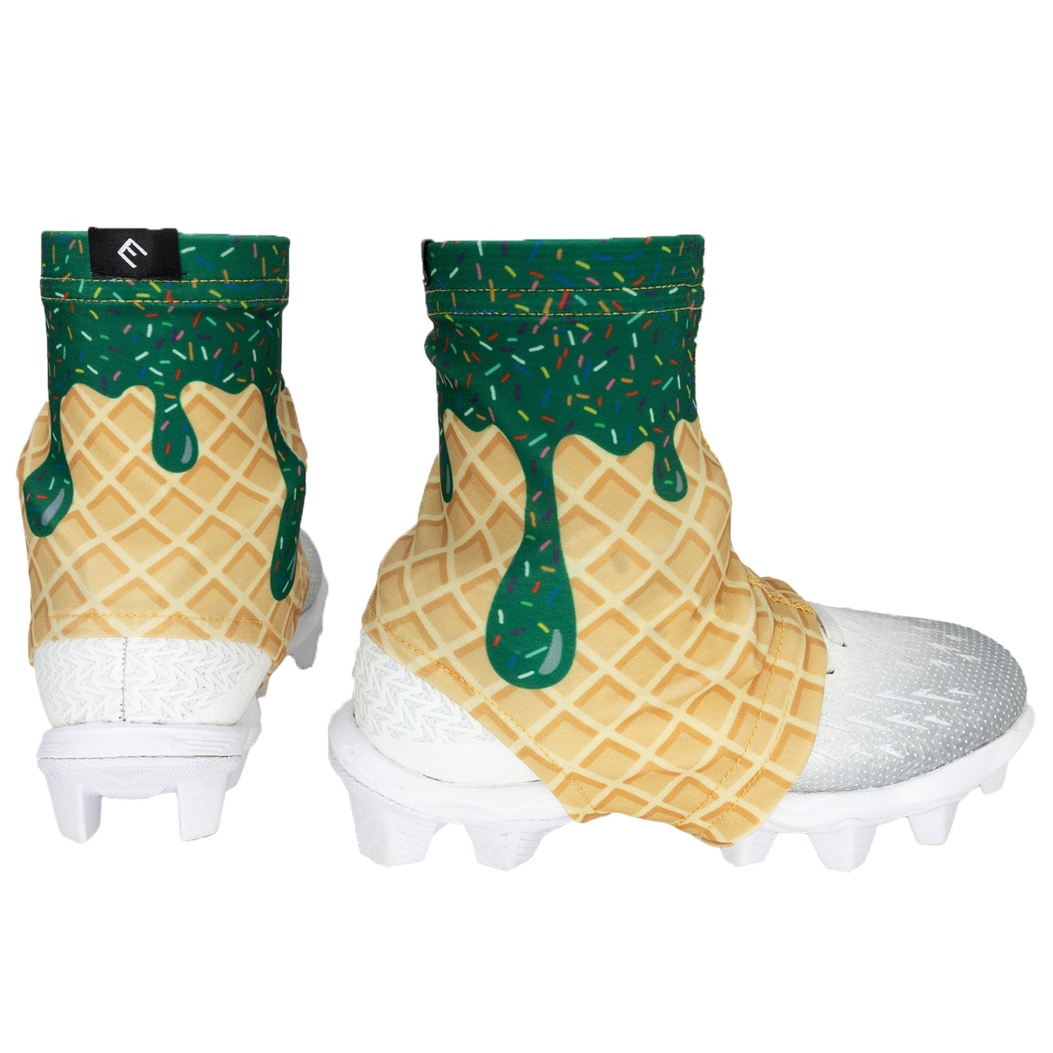 Green Ice Cream Cleat Covers (Spats) - Maximum Velocity Sports