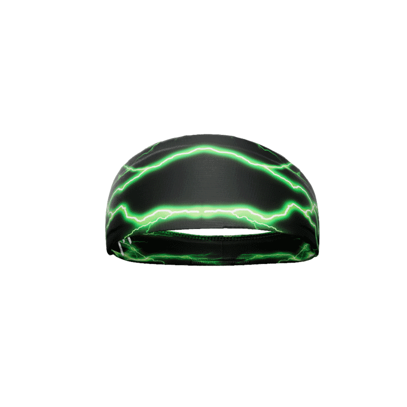 Green Lightning Headband - Maximum Velocity Sports