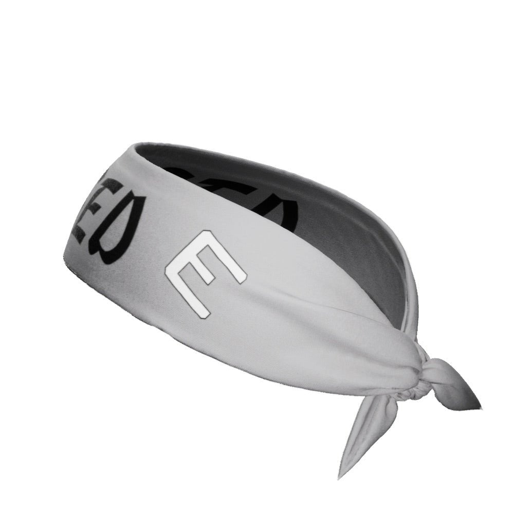 Grey BLESSED Tie Headband - Maximum Velocity Sports