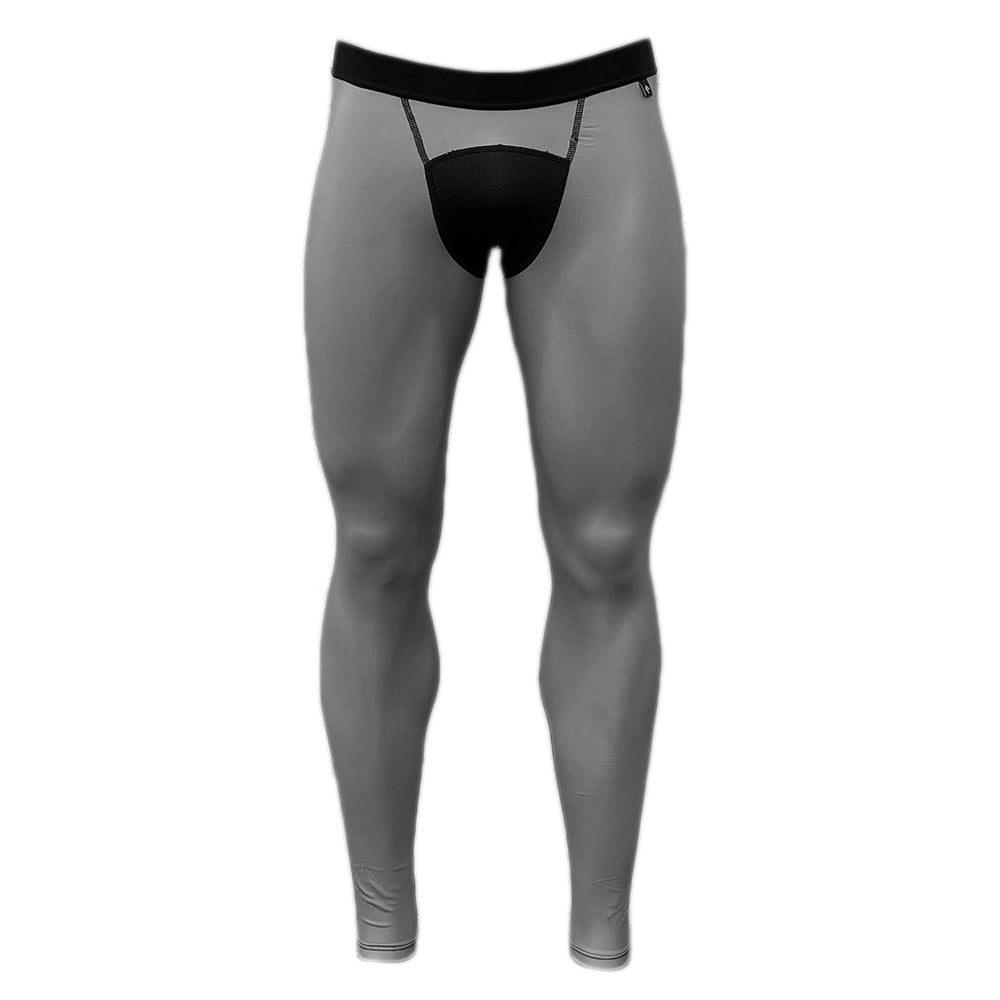 Grey Compression Tights - Maximum Velocity Sports