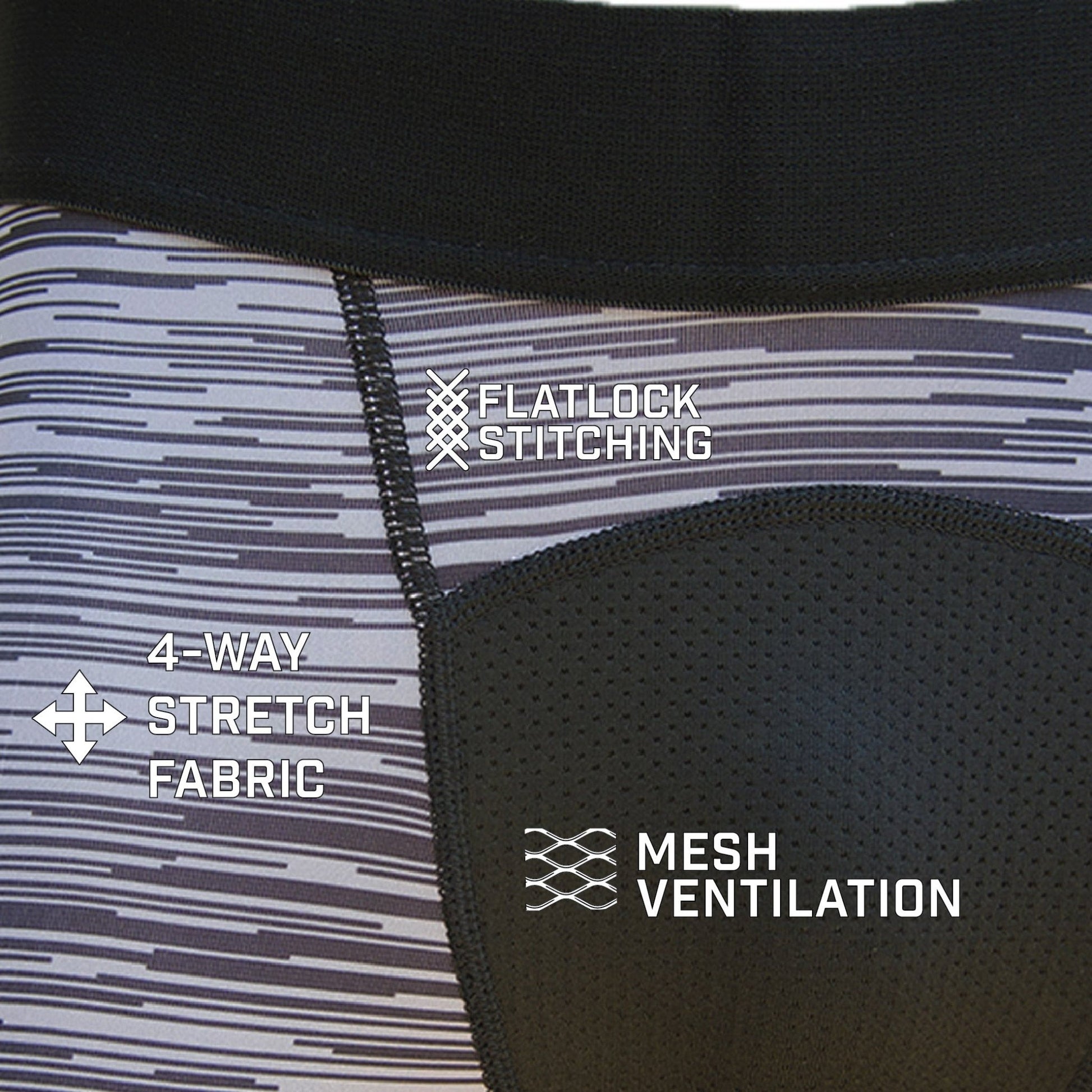 Grey Static Compression Tights - Maximum Velocity Sports