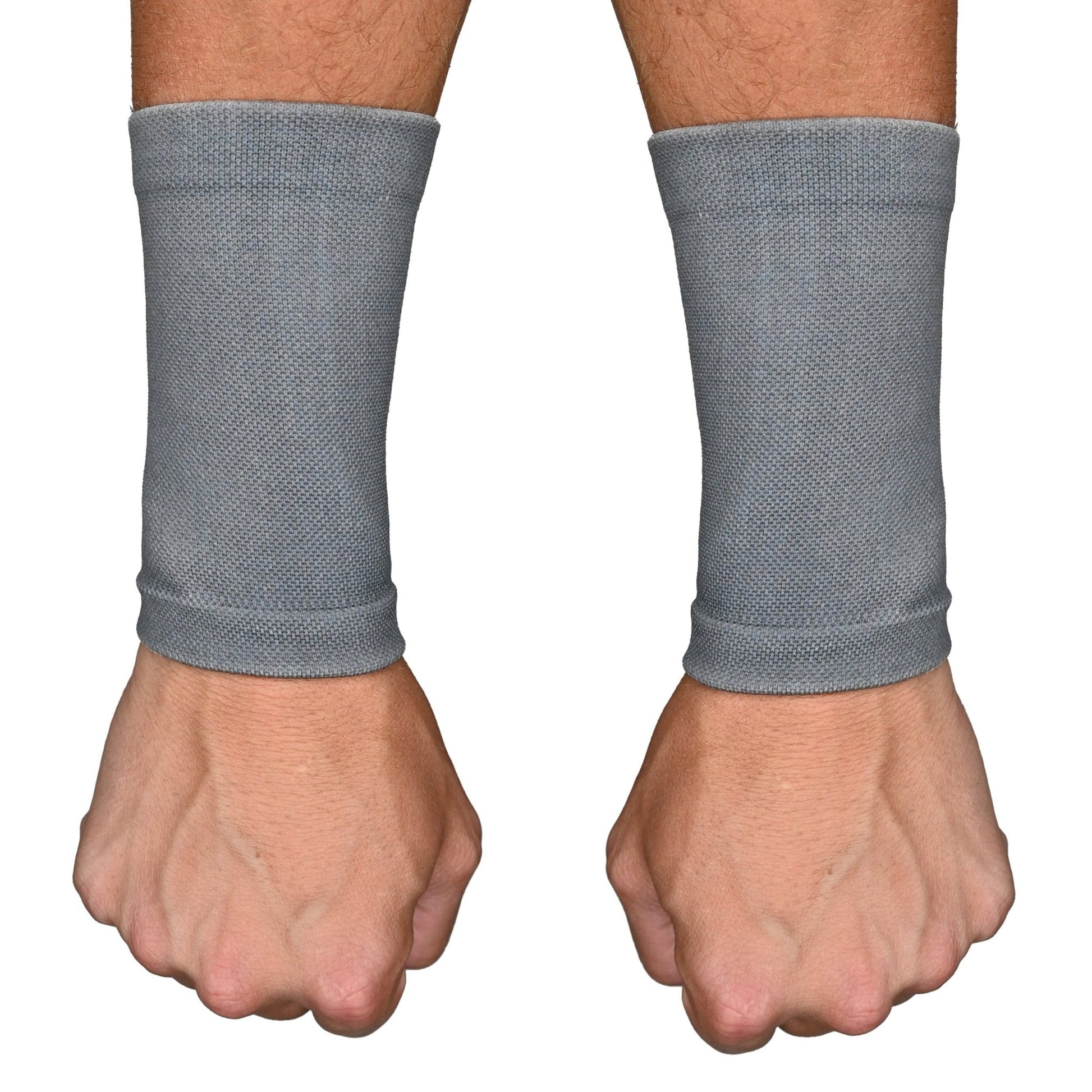 Grey Wrist Support Sleeves - Maximum Velocity Sports