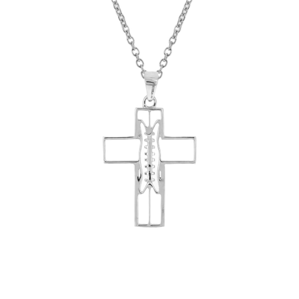 Gridiron Football Cross Necklace (Youth) - Maximum Velocity Sports