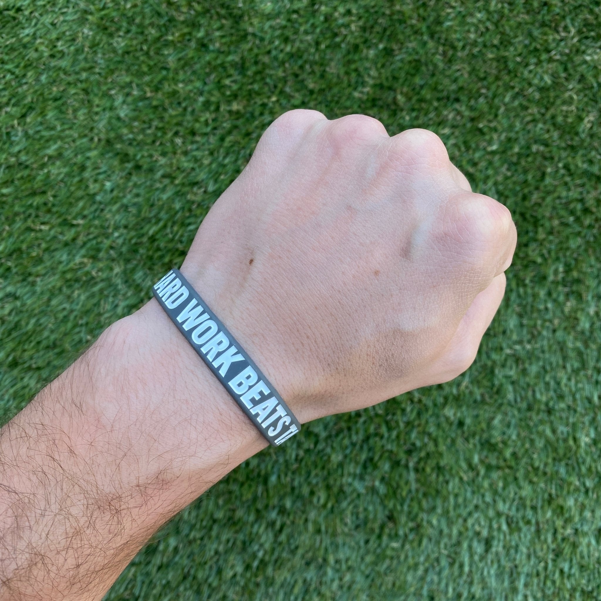 HARD WORK BEATS TALENT Wristband - Maximum Velocity Sports