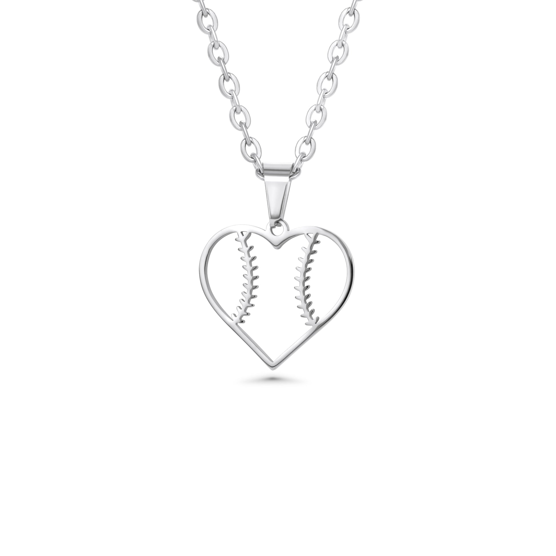 Heart Seams Softball Necklace - Maximum Velocity Sports