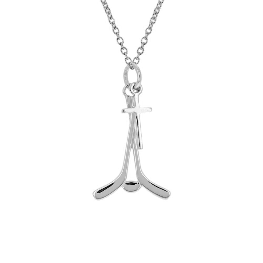 Hockey Dangle Cross Necklace - Maximum Velocity Sports