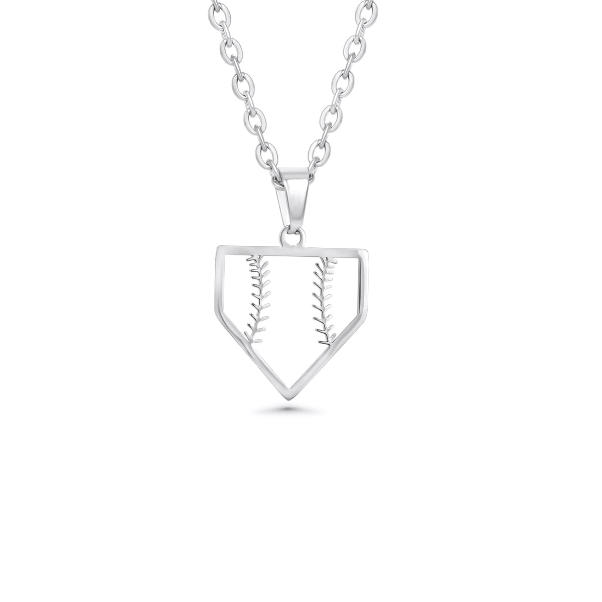 Home Plate Baseball Necklace - Maximum Velocity Sports