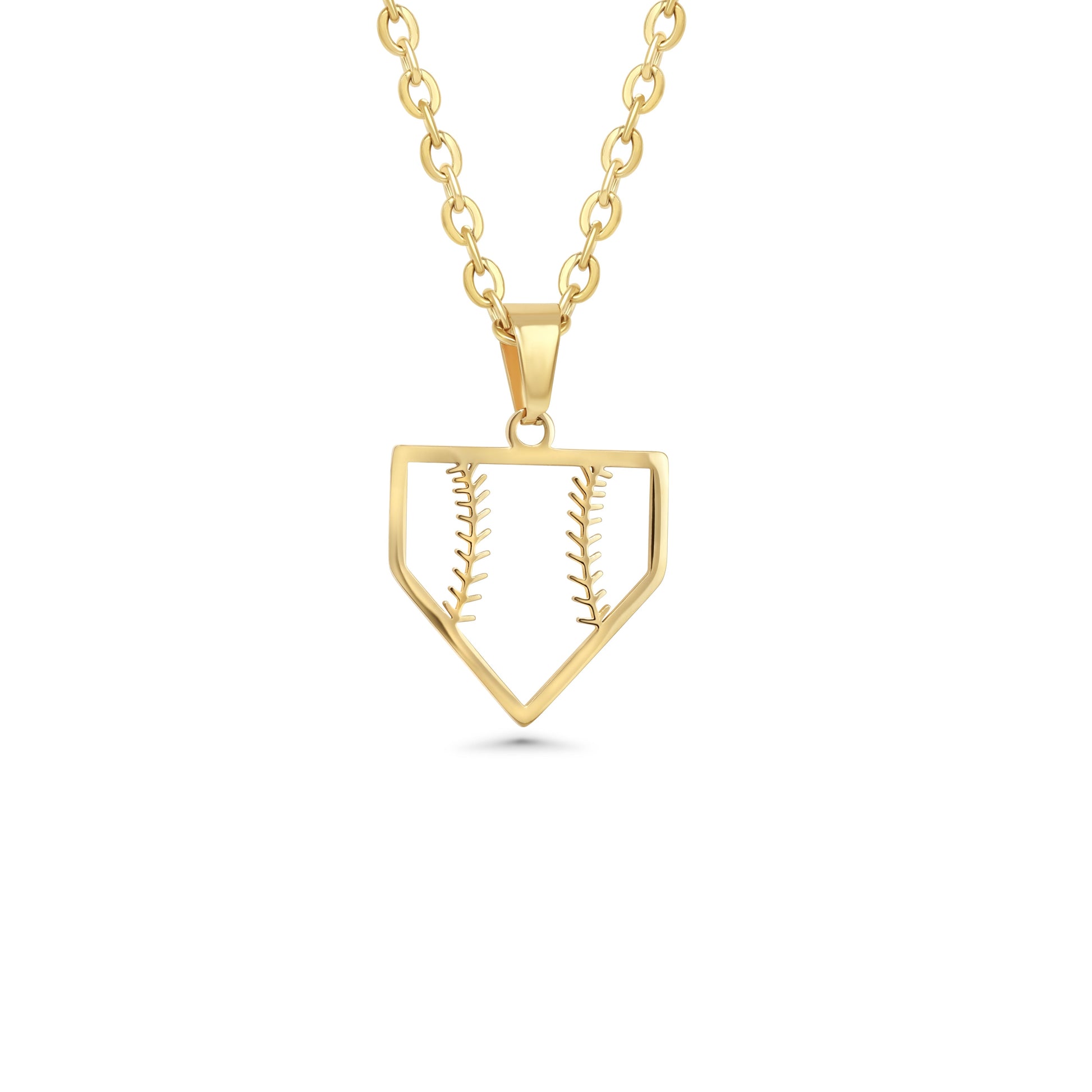 Home Plate Baseball Necklace - Maximum Velocity Sports