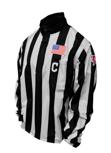 Honig's 2" Striped Collegiate Waterproof Pullover Jacket With Placket (NCAA) - Maximum Velocity Sports