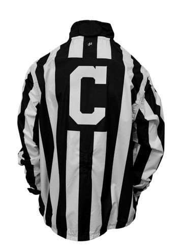 Honig's 2" Striped Collegiate Waterproof Pullover Jacket With Placket (NCAA) - Maximum Velocity Sports