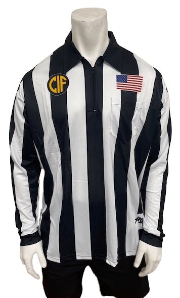 Honig's California Interscholastic Federation [CIF] 2.25" Striped Long Sleeve Football/Lacrosse Shirt - Maximum Velocity Sports