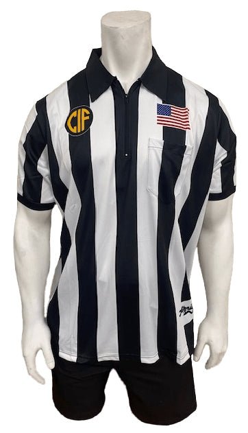 Honig's California Interscholastic Federation [CIF] 2.25" Striped Short Sleeve Football/Lacrosse Shirt - Maximum Velocity Sports