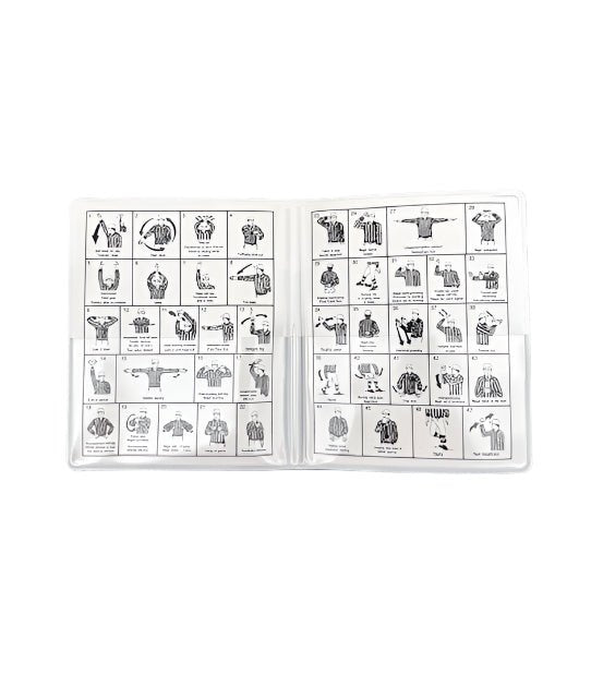 Honig's Football Card Holder with Signals - Maximum Velocity Sports