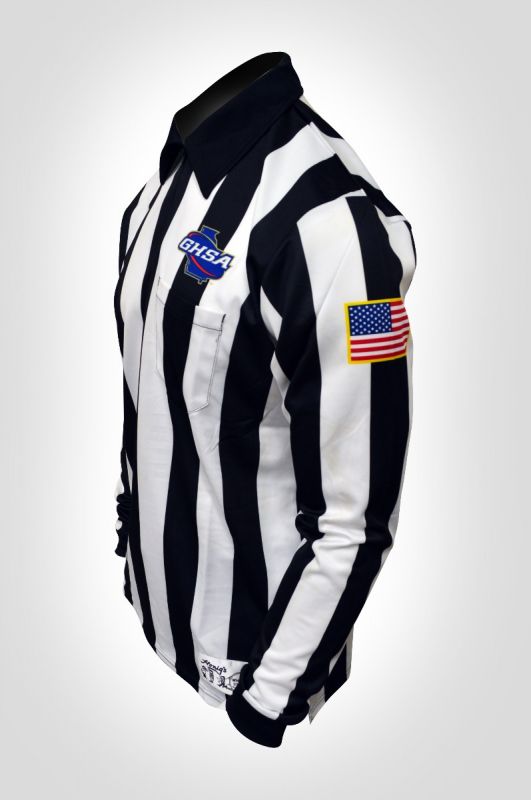 Honig's GHSA Sublimated 2" Long Sleeve Ultra Tech Football & Lacrosse Shirt With Flag - Maximum Velocity Sports