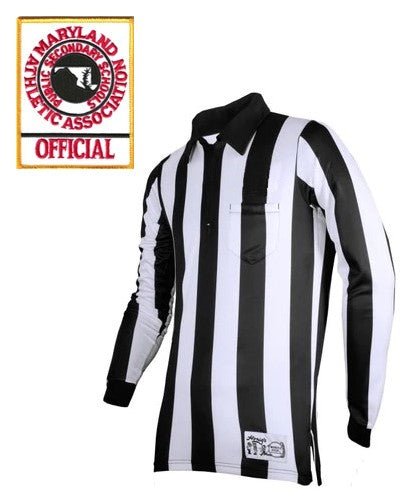 Honig's Maryland [MPSSAA] 2" Striped Long Sleeve Football Shirt - Maximum Velocity Sports