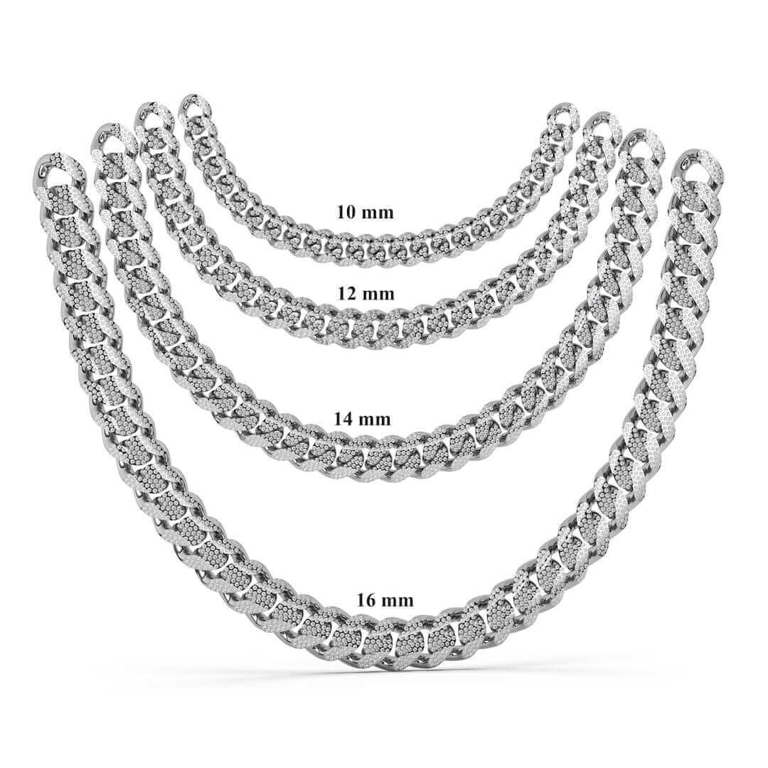 Iced Out Cuban Link Chain | 925 Silver & Moissanite - Maximum Velocity Sports