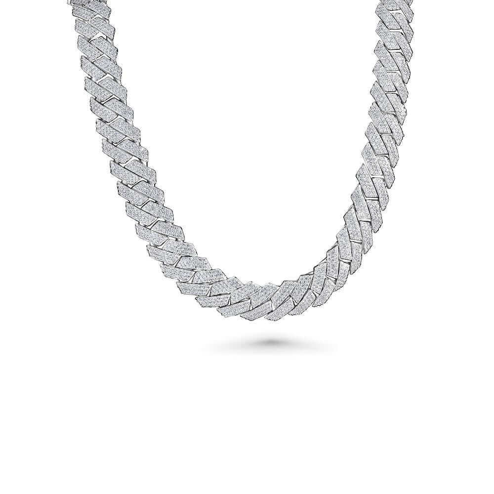 Iced Out Cuban Link Chain | 925 Silver & Moissanite - Maximum Velocity Sports