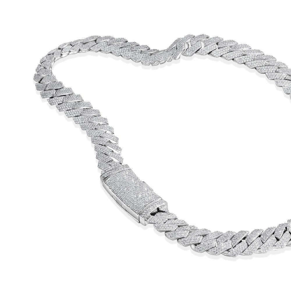 Iced Out Cuban Link Chain | 925 Silver & Moissanite - Maximum Velocity Sports
