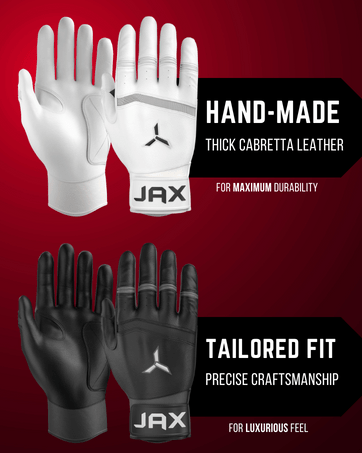 Jax Batting Gloves | Baby Blue | Pro Cuff - Maximum Velocity Sports